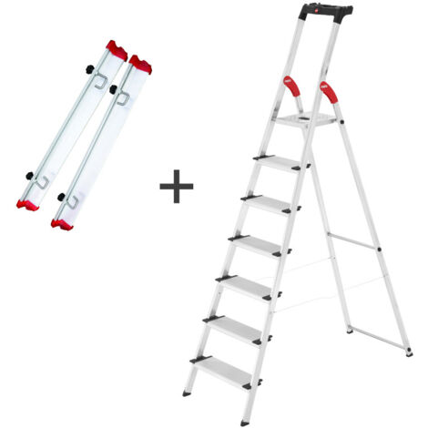 Rails jardin + Escabeau 7 marches extra larges ProfiStep XXL