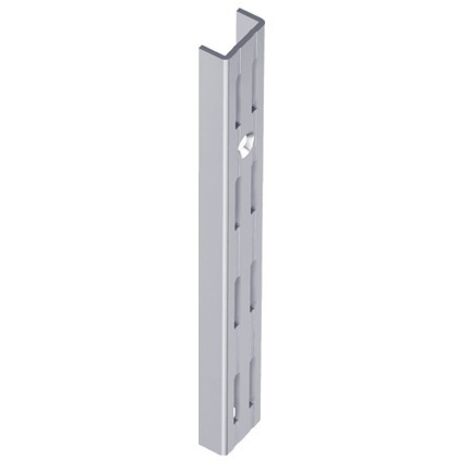 Rails muraux argent 2 rangés. 2000mm