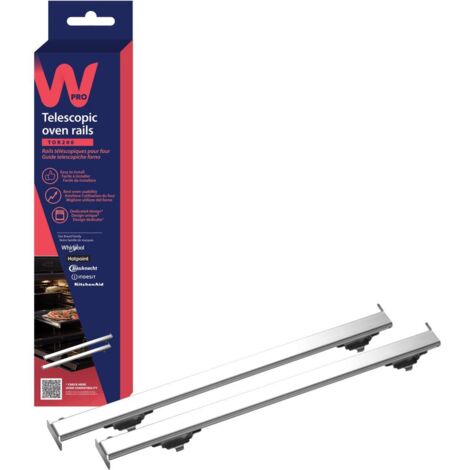 Rails télescopiques pour four 43 cm – Installation facile sans outils – Fabriqués en Allemagne – Durabilité optimale – Wpro