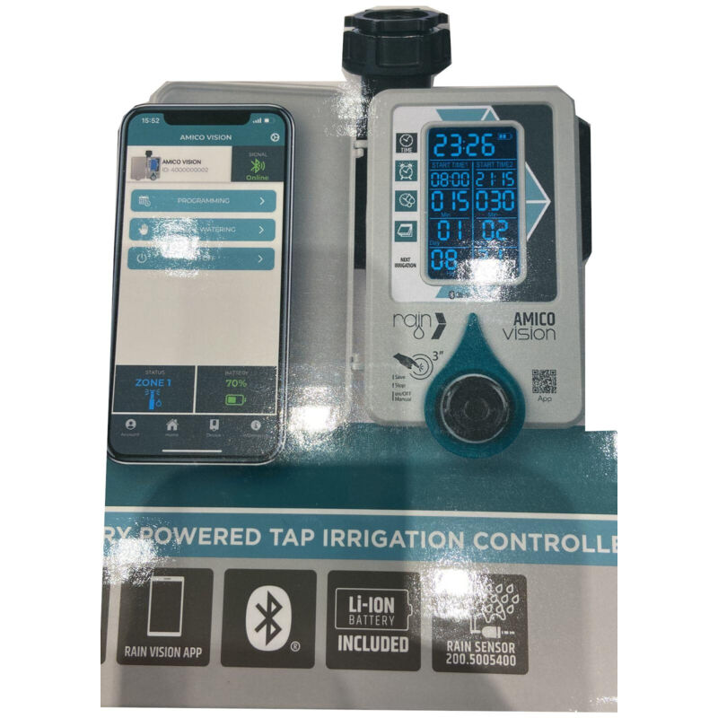 Centralina Irrigazione Amico 1 Vision Rain Innesto Rapido 3 4f Volt...