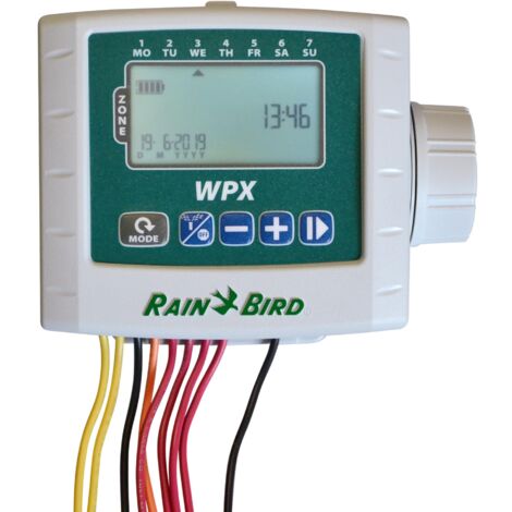 Rain Bird – Programmateur arrosage 1 à 4 voies – 4 programmes – 6 départs par programme – Installation facile – Pour contrôle précis de l'arrosage