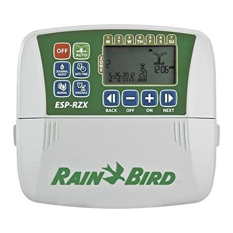 Rain Bird RZX4I Programador de riego eléctrico Interior, Gris, 26.5x7.5x16.5 cm