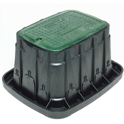 Scatola Per Valvole Irrigazione Ø24cm | Plastica PP | Verde/Nero | Resistente UV | Per Giardino - Foto 4