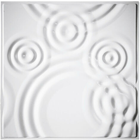RAIN DROPS - Pannello per parete in PVC a rilievo 3D - 59,5cmX59,5cm
