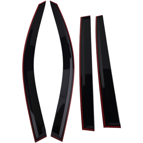 Rain Guards Wind  Deflectors for VW Tiguan MK1 08-16 4PC Set Front Rear Tinted
