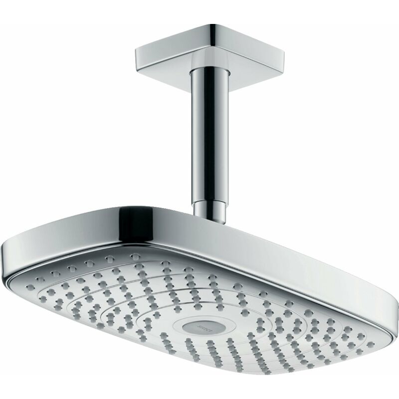 

Cabezal de ducha Raindance Select E300 2 funciones EcoSmart con conexión al techo, 26608, color: cromado - 26608000 - Hansgrohe