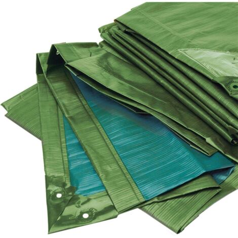 RAINEXO Abdeckplane, 150g/qm, 10x15m, gr/bl