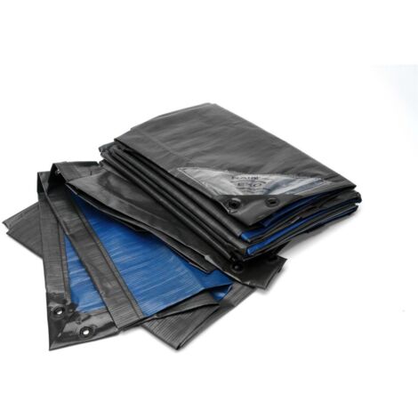 RAINEXO Abdeckplane 150g/qm, 1,5x3m, gr/bl
