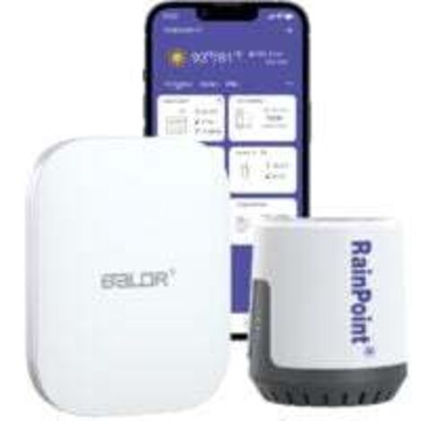 RainPoint – système d'irrigation Intelligent Wi-Fi 2.4GHz, pour maison intelligente, jardin, avec Hub d'irrigation, pluviomètre WIFI