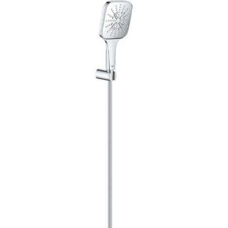 Rainshower Smartactive 130 Cube Ensemble de douche 3 jets avec support mural, chrome (26589000)
