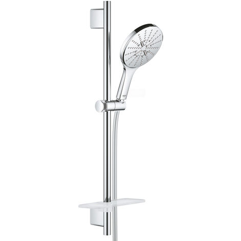 Rainshower Smartactive 150 Barre de douche 60cm + Flexible 1,75m + Douchette à main 3 jets, Chrome (26591000)