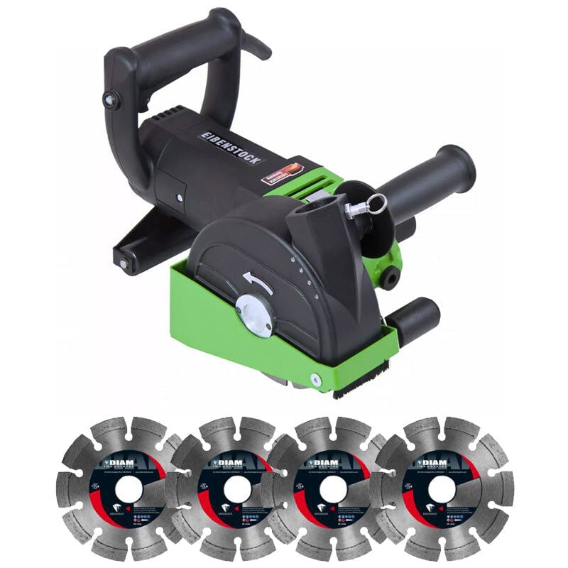 Eibenstock - Rainureuse EMF150.1 + kit + 4 disques Diamant Ø150/22,3