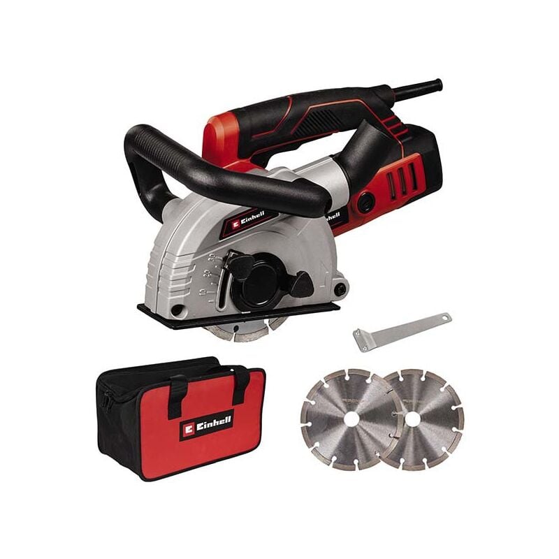 Rainureuse te-ma 1500 (1500 w, profondeur de coupe réglable en continu) Livré avec sac + 2 disques de coupe diamant - Einhell