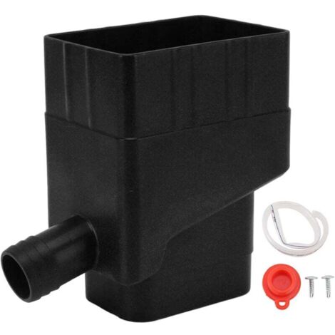 Rainwater Collection System Inverter, UV Resistant Standard Hose for Outdoor Garden Lawn (Black)