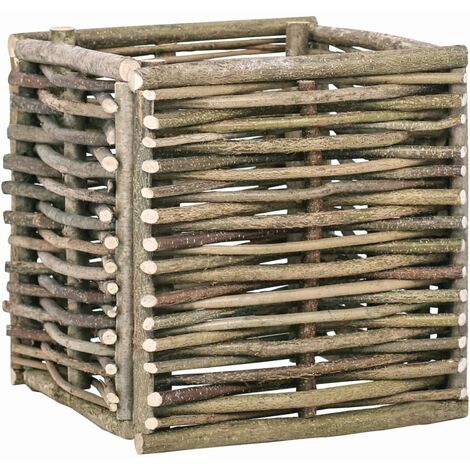 Raised Garden Raised Bed 40x40x40 cm Hazel Wood