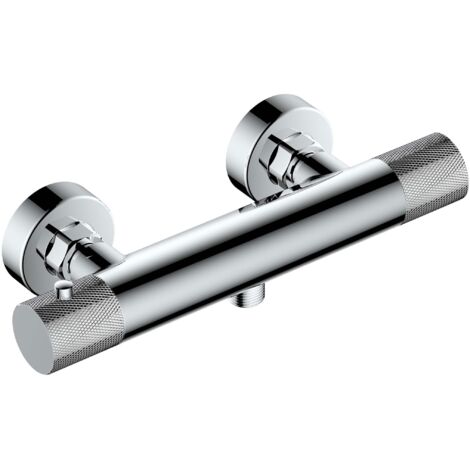 RAK Amalfi Chrome Wall Mounted Exposed Thermostatic Bar Valve - RAKAMA3303C