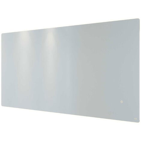 RAK Amethyst Landscape LED Mirror with Switch and Demister Pad 600mm H x 1200mm W Illuminated