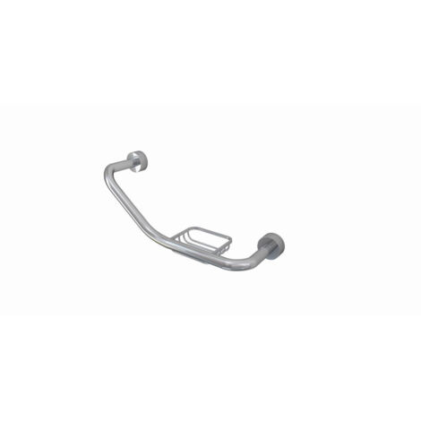 RAK Angled Grab Rail with Integrated Soap Dish - RAKGRB9920