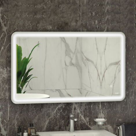 RAK Art Chrome 600mm x 1200mm Soft Illuminated LED Mirror - RAKARTSFCP5004