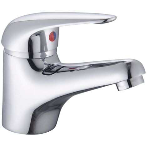 RAK Basic Mono Basin Mixer Tap with Clicker Waste - Chrome