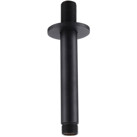 RAK Black 120mm Round Ceiling Arm - RAKSHW0006B
