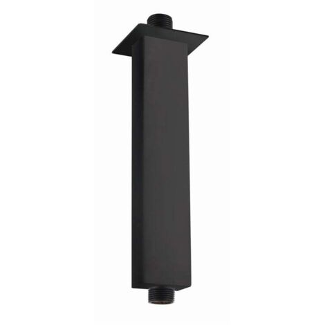 RAK Black 120mm Square Ceiling Arm - RAKSHW0005B