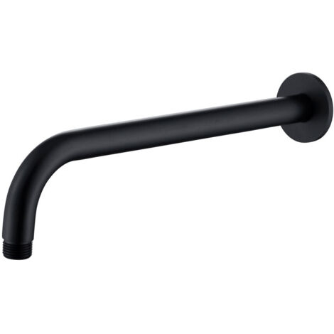 RAK Black 300mm Round Wall Arm - RAKSHW0003B