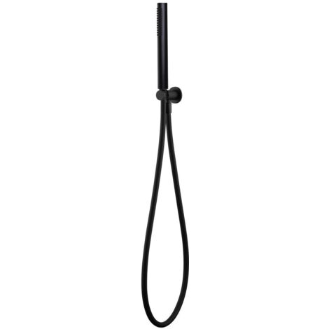 RAK Black Round Shower Handset Wall Bracket Kit - RAKSHW4002B