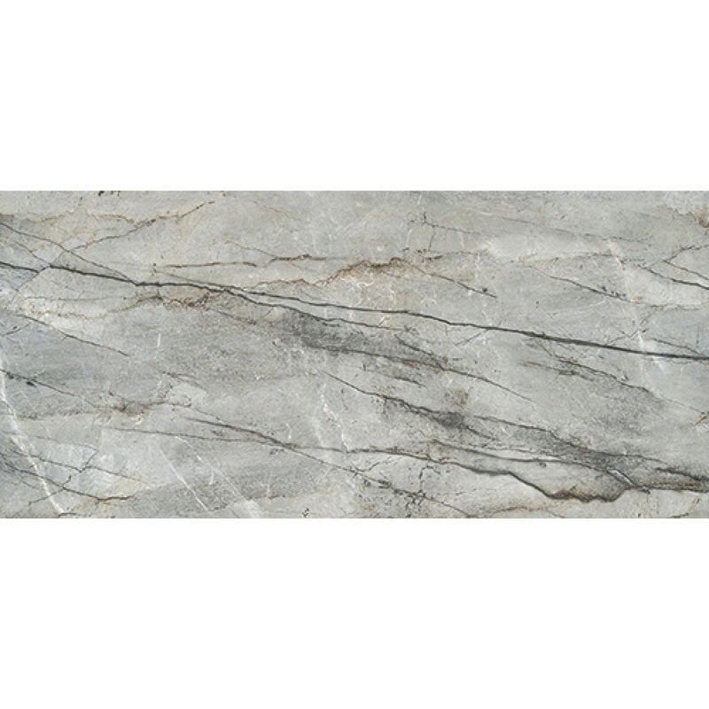 Rak Breccia Adige Grey Honed 120cm x 260cm Porcelain Wall and Floor Tile - A62GBRAE-GRY.O0X6P - Adige Grey