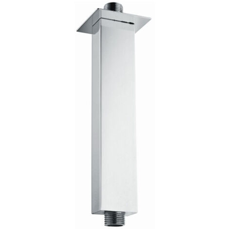 RAK Ceiling Mounted Square Shower Arm 250mm Length - Chrome