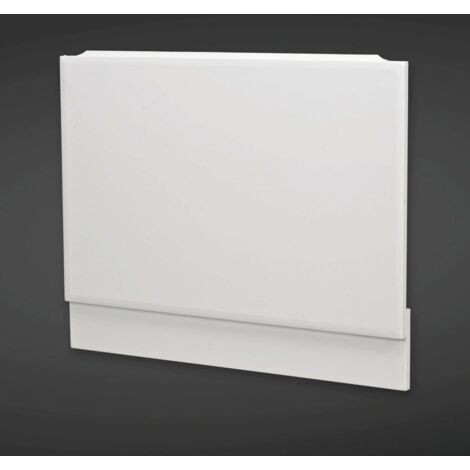 RAK Ceramic End Bath Panel 585mm H x 800mm W - Gloss White