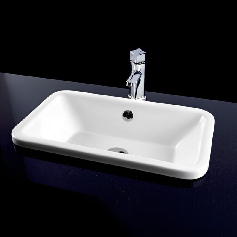 RAK Chameleon Inset Counter Basin 560mm Wide 0 Tap Hole