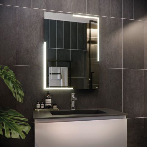 RAK Citrine 600mm x 800mm Illuminated LED Mirror with Demister and Touch Sensor - RAKCIT5001