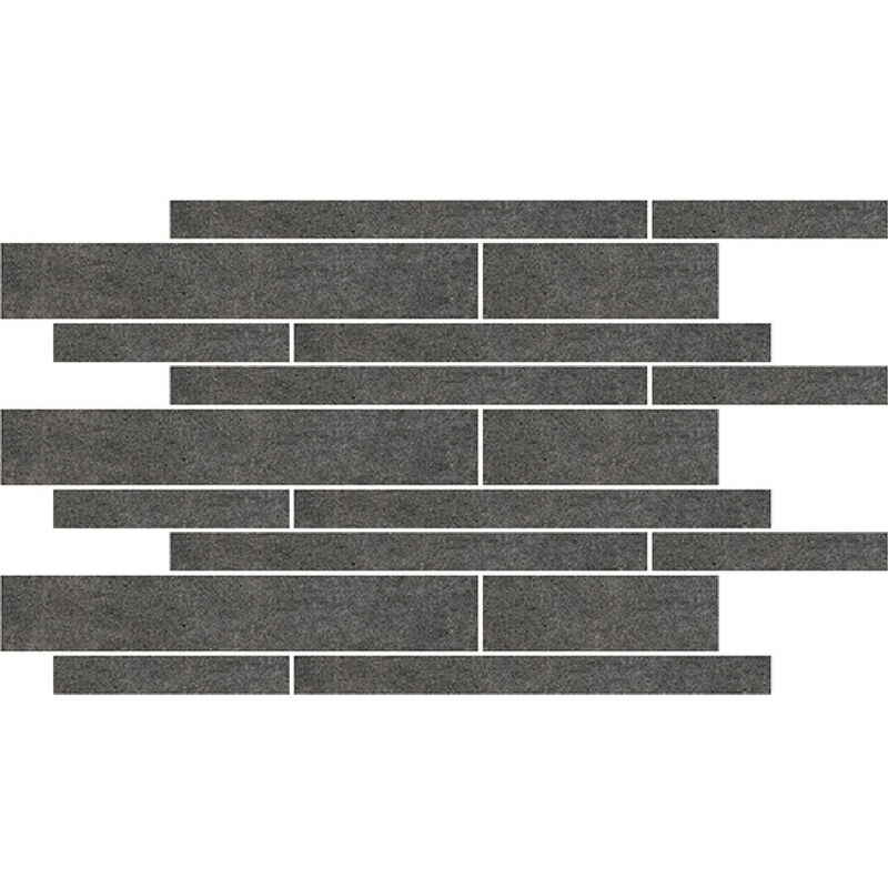 Rak City Stone Anthracite Matt 30cm x 45cm Muretto Porcelain Mosaic Tile - AGMZZCTSEANT005618 - Anthracite