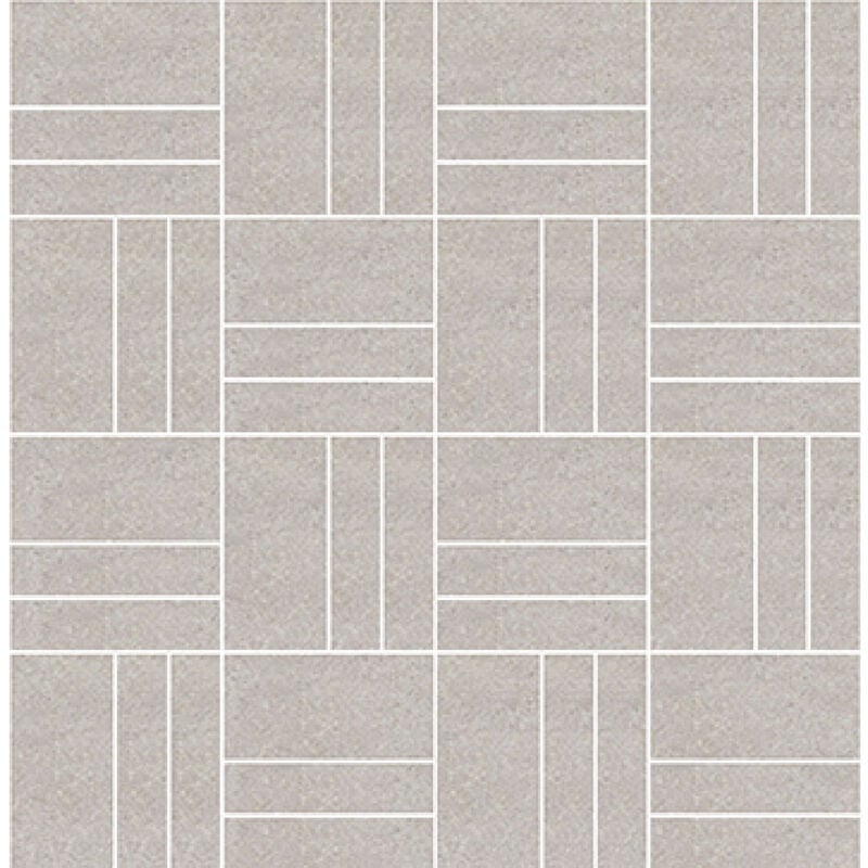 Rak City Stone Grey Matt 30cm x 30cm Linear Bricks Porcelain Mosaic Tile - AGMZZCTSEGRY005617 - Grey