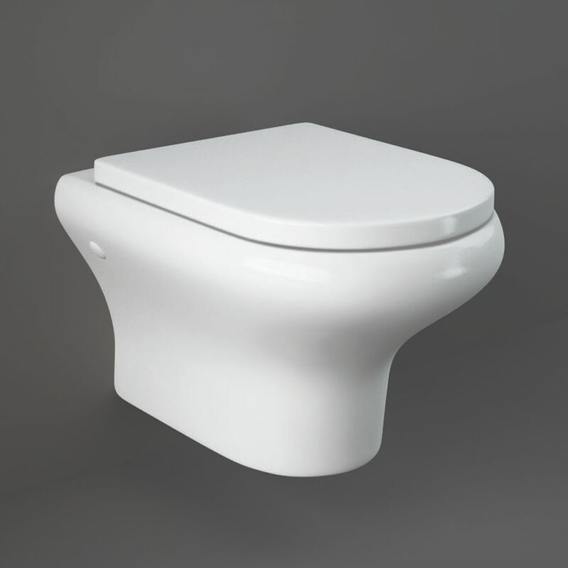 RAK Compact Wall Hung Toilet WC 520mm Projection - Soft Close Seat