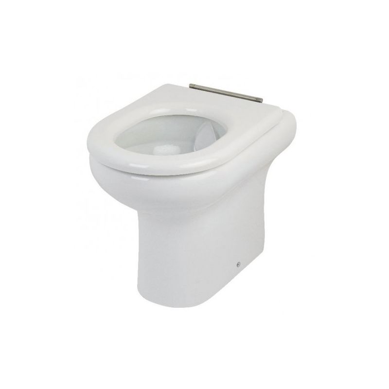 Ceramics Compact Rimless Special Needs White Soft Close Seat without Lid - RAK