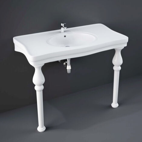 RAK Console Alexandra 1050mm Basin with 2 Tap Holes - DC0301AWHA