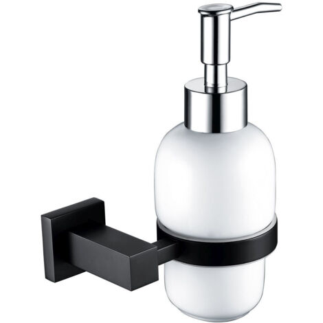 RAK Cubis Black Liquid Soap Dispenser - RAKCUB9907B