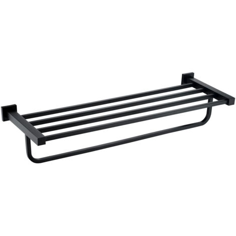 RAK Cubis Black Towel Shelf - RAKCUB9914B