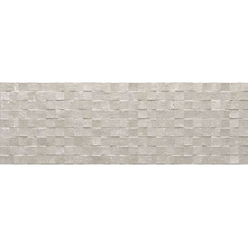 Rak Cumbria Oyster Matt 30cm x 60cm Cubic Decor Ceramic Wall Tile - R3663 - Oyster