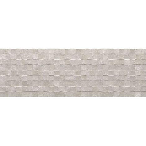 RAK Cumbria Oyster Matt 30cm x 60cm Cubic Decor Ceramic Wall Tile - R3663