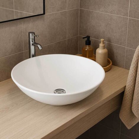 RAK Diana 420mm x 420mm x 165mm Counter Top Basin - OC72AWHA