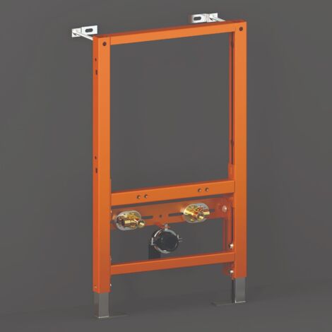 RAK Ecofix Concealed Bidet Support Frame with Adjustable Fittings 820mm High - Orange