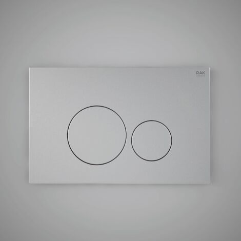 RAK Ecofix Round Dual Flush Plates - Matt Chrome