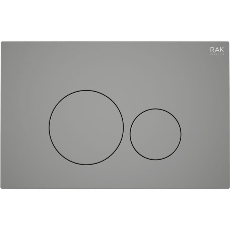 RAK Ecofix Round Dual Flush Plates - Matt Grey