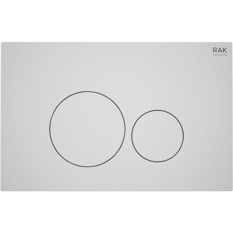 RAK Ecofix Round Dual Flush Plates - Matt White