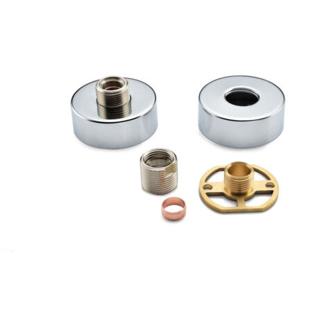 RAK Exposed Round Shower Bar Mixer with Easy Fitting Kit Pair - RAKSHW5003