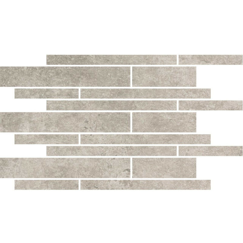 Rak Fashion Stone Clay Matt 30cm x 60cm Thin Muretto Porcelain Mosaic Tile - AGMZZFNSECLA005642 - Clay