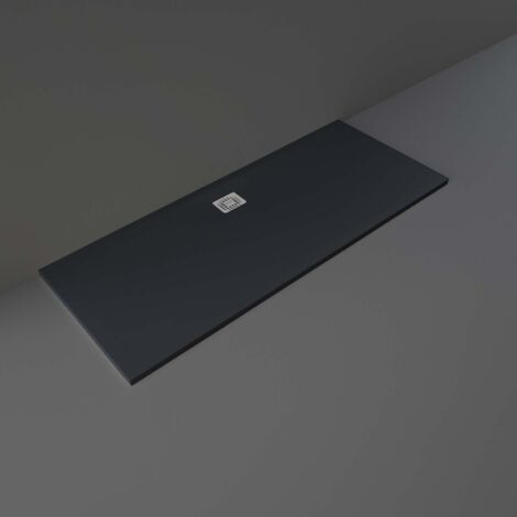 RAK Feeling Black 1700mm x 700mm Rectangular Bathtub Replacement Shower Tray - RFBR070170S504